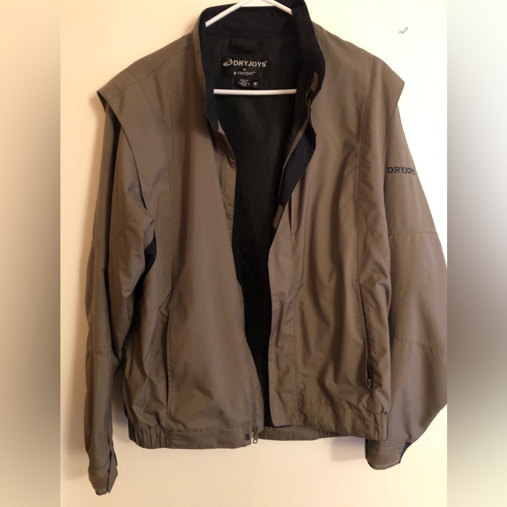 Foot Joy- Men's Waterproof Jacket - Taupe- Size M